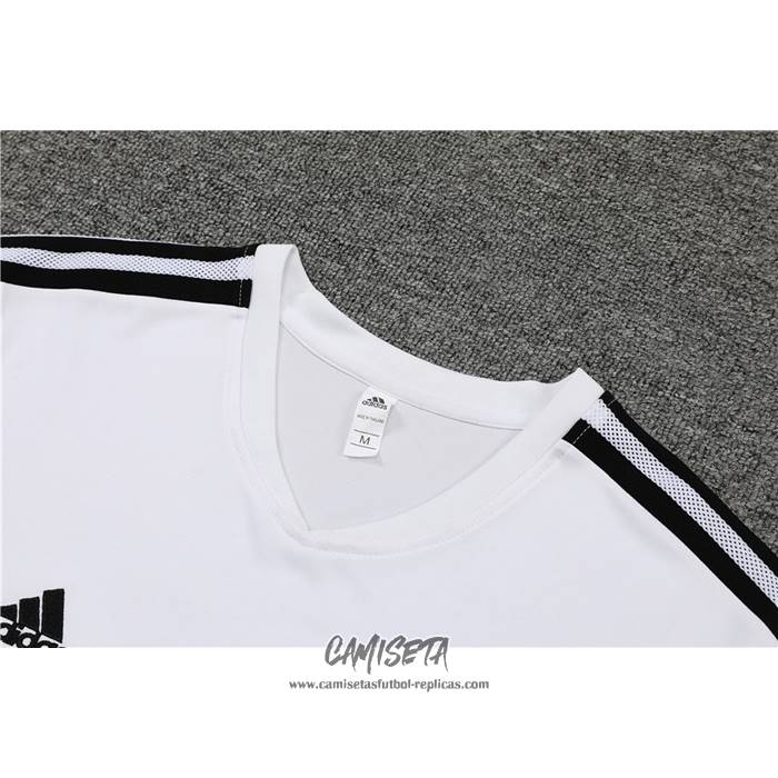 Chandal del Real Madrid 2022-2023 Manga Corta Blanco - Pantalon Corto